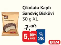 XL ÇİKOLATA KAPLI SANDVİÇ BİSKÜVİ 30 G fiyat ve kampanya bilgisi